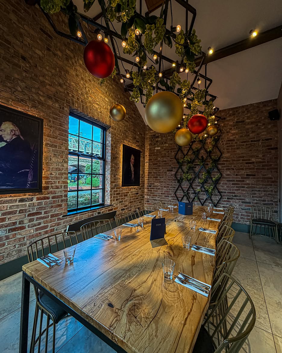 Private Christmas dining room at Dukes 92